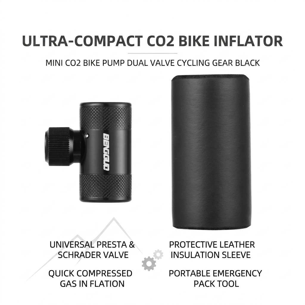Mini CO-2 Bike Pump For Road A - Mountain Biking In French ulasan dan harga
