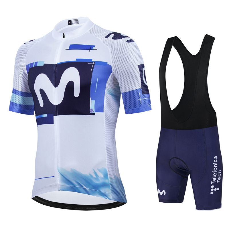 Movistar Pro Team Summer Cycli - Mountain Biking Jerseys Men ulasan dan harga