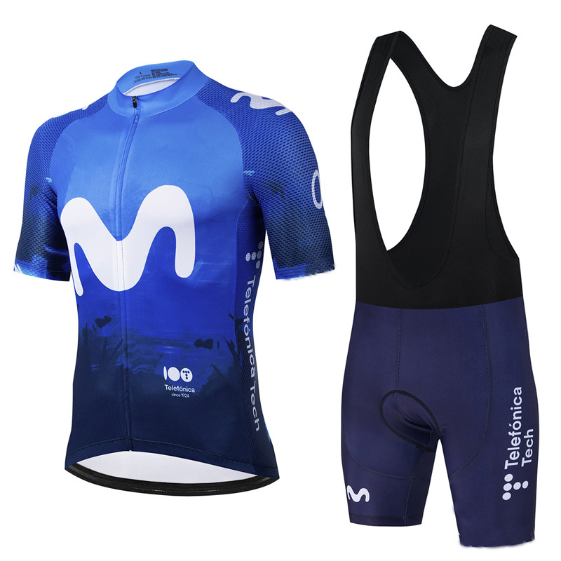 Movistar Pro Team Summer Cycli - Mountain Biking Jerseys Men ulasan dan harga