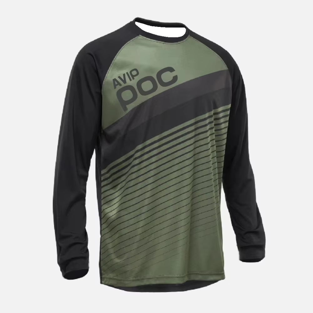 Mens MTB Dirt Bike Long Sleeve - Mountain Biking Jersey ulasan dan harga